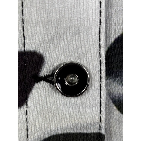 Dolcezza Simply Art Jacket S Red Black Abstract Cotton Blend NWT Chic - Picture 9 of 9